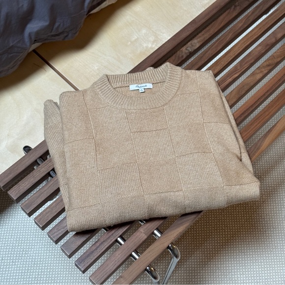 Madewell Men’s Checkerboard Sweater, Men’s Size Medium - Picture 7 of 9